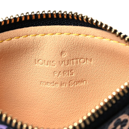 Louis Vuitton Monogram Multicolor Key Pouch Black 6 of 7