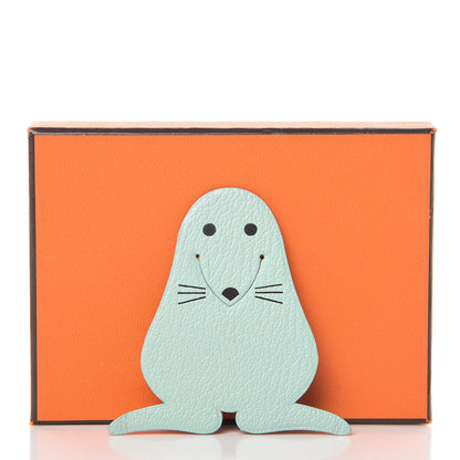 Hermes Chevre Seal Pikabook Bookmark Aqua 6 of 6