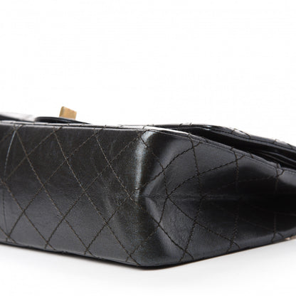Chanel Glittered Aged Calfskin Quilted 2.55 Reissue 226 Flap Black 7 of 11