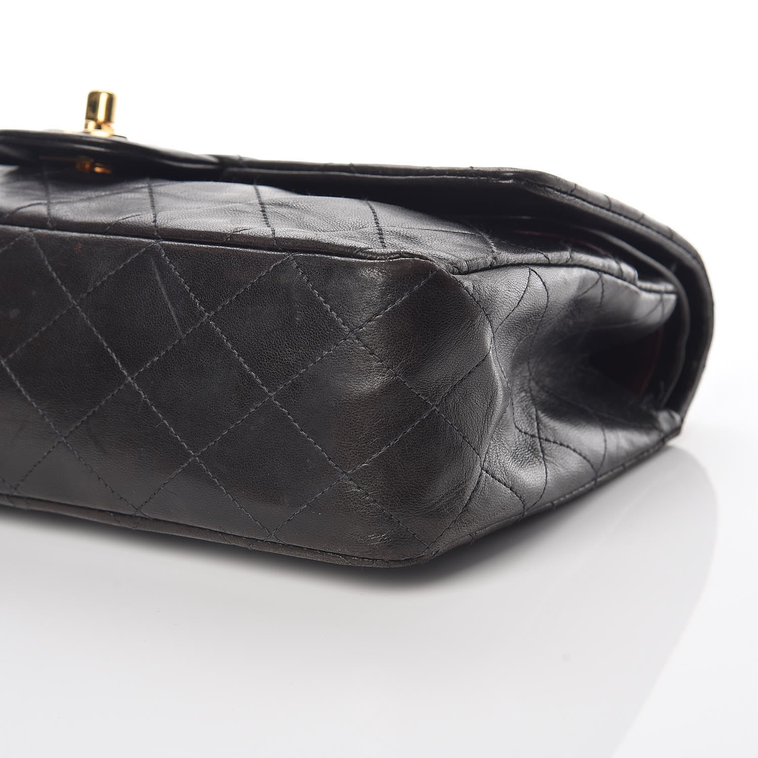Chanel Lambskin Quilted Medium Double Flap Black 6 of 17