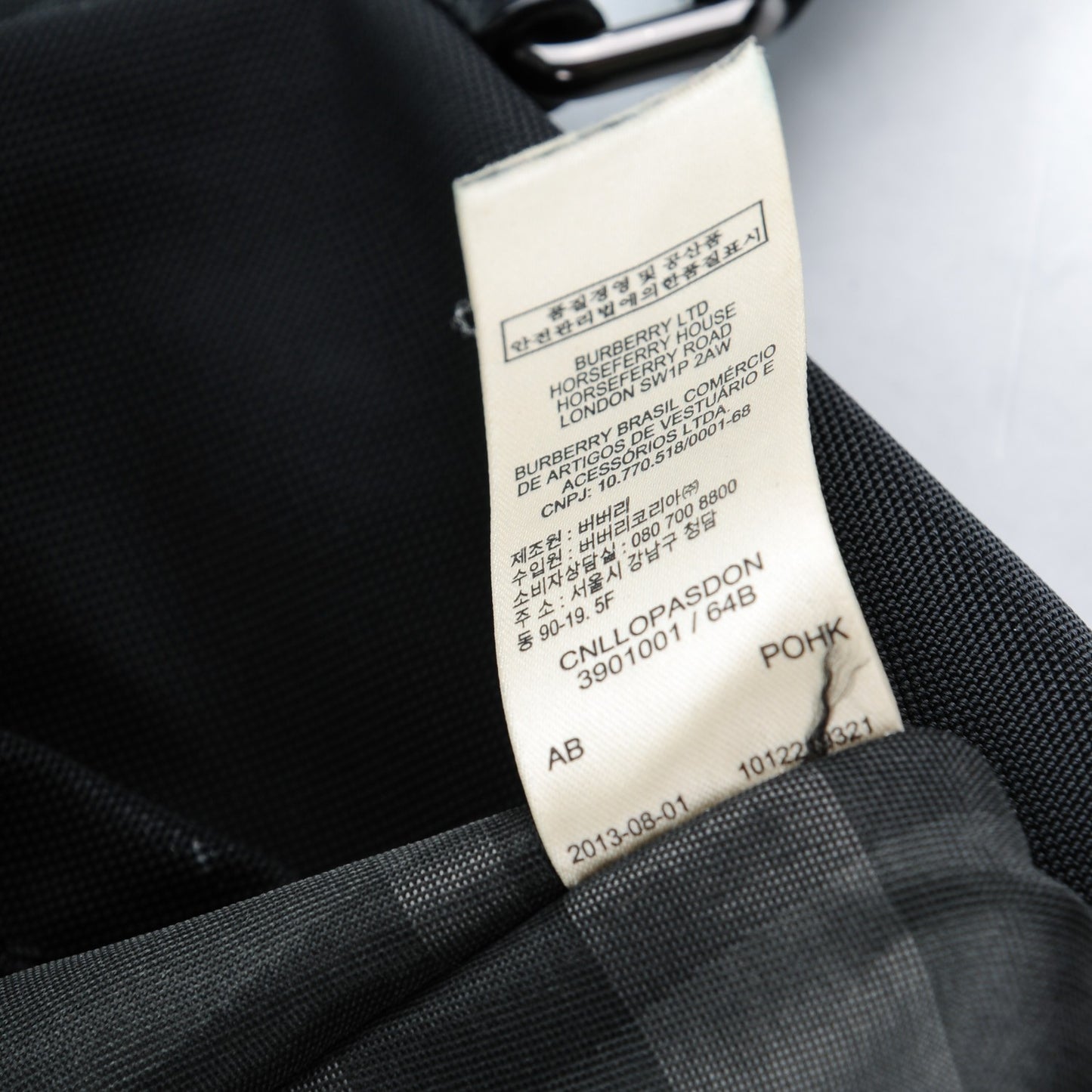 London Leather Nylon Mens Tote Black