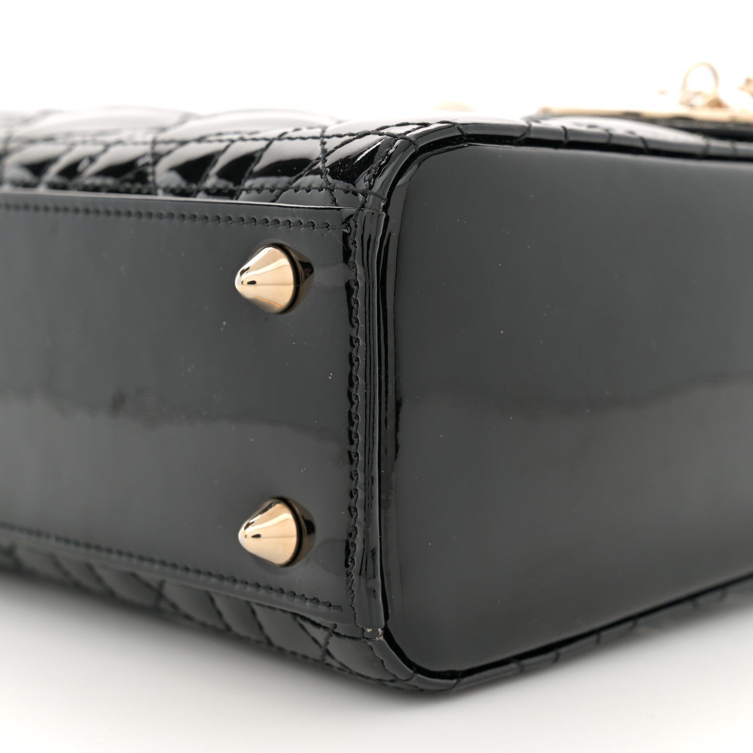 Christian Dior Patent Cannage Small Lady Dior Black 10 of 11