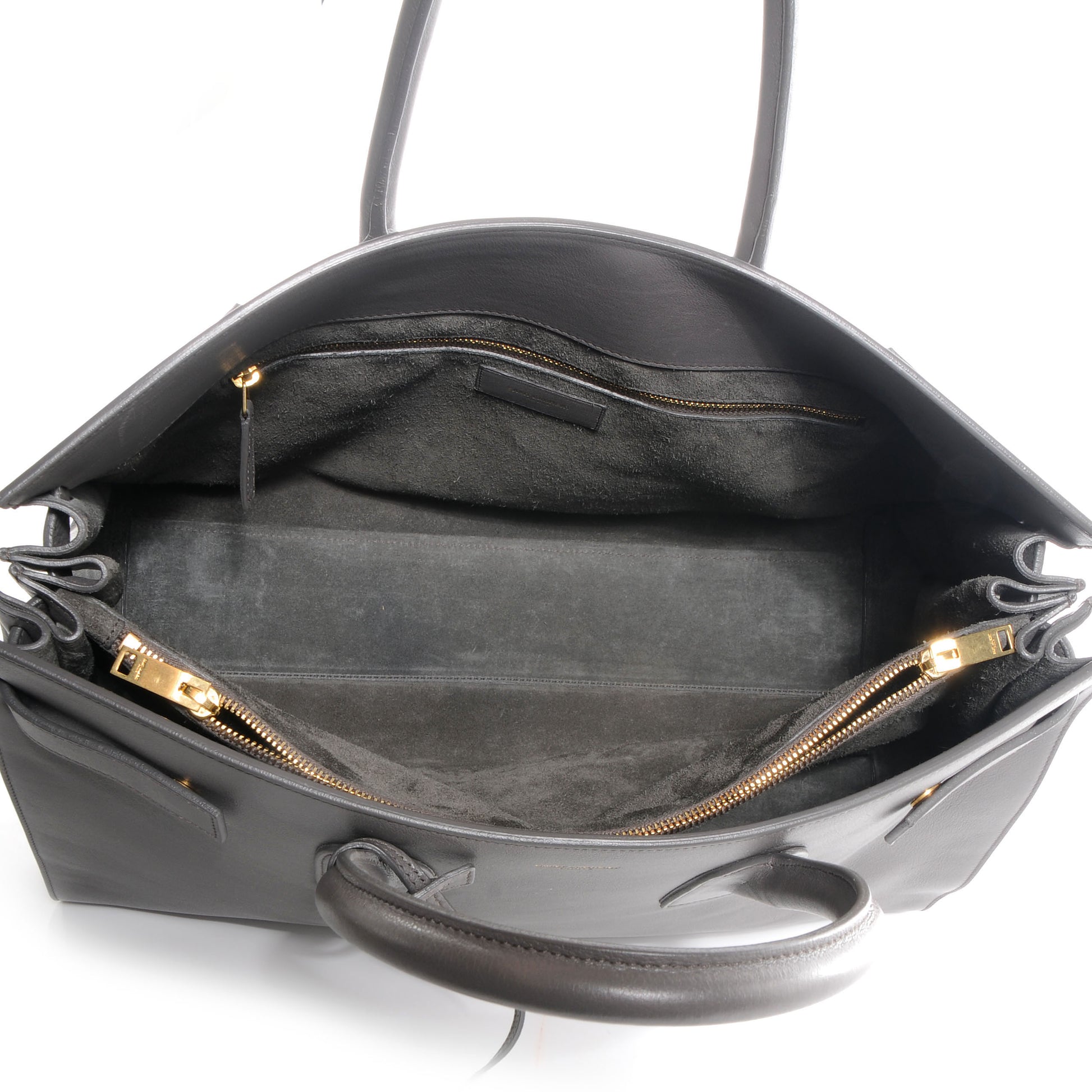 Saint Laurent Leather Large Sac de Jour Carryall Grey 5 of 9