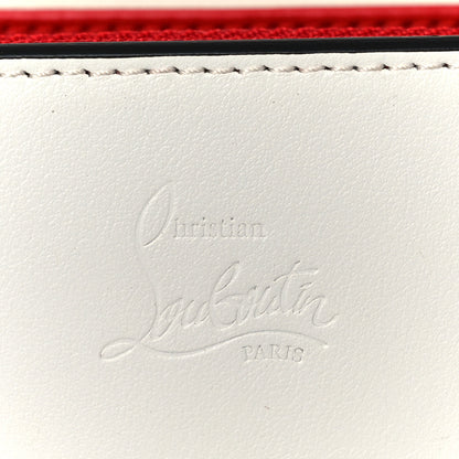 Christian Louboutin Calfskin Spikes Paloma Clutch Snow 6 of 8