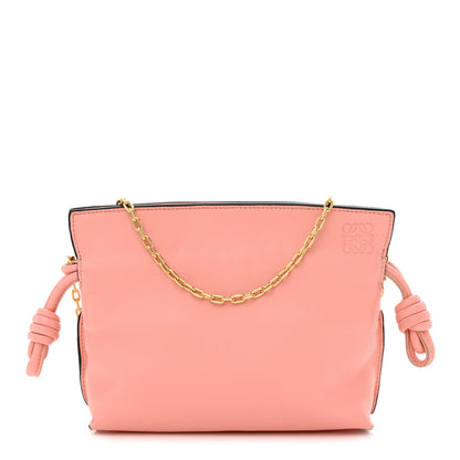 Loewe Calfskin Nano Flamenco Knot Clutch Warm Blossom 1 of 10