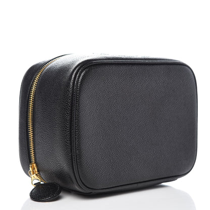 Chanel Caviar Vanity Cosmetic Case Black 4 of 7