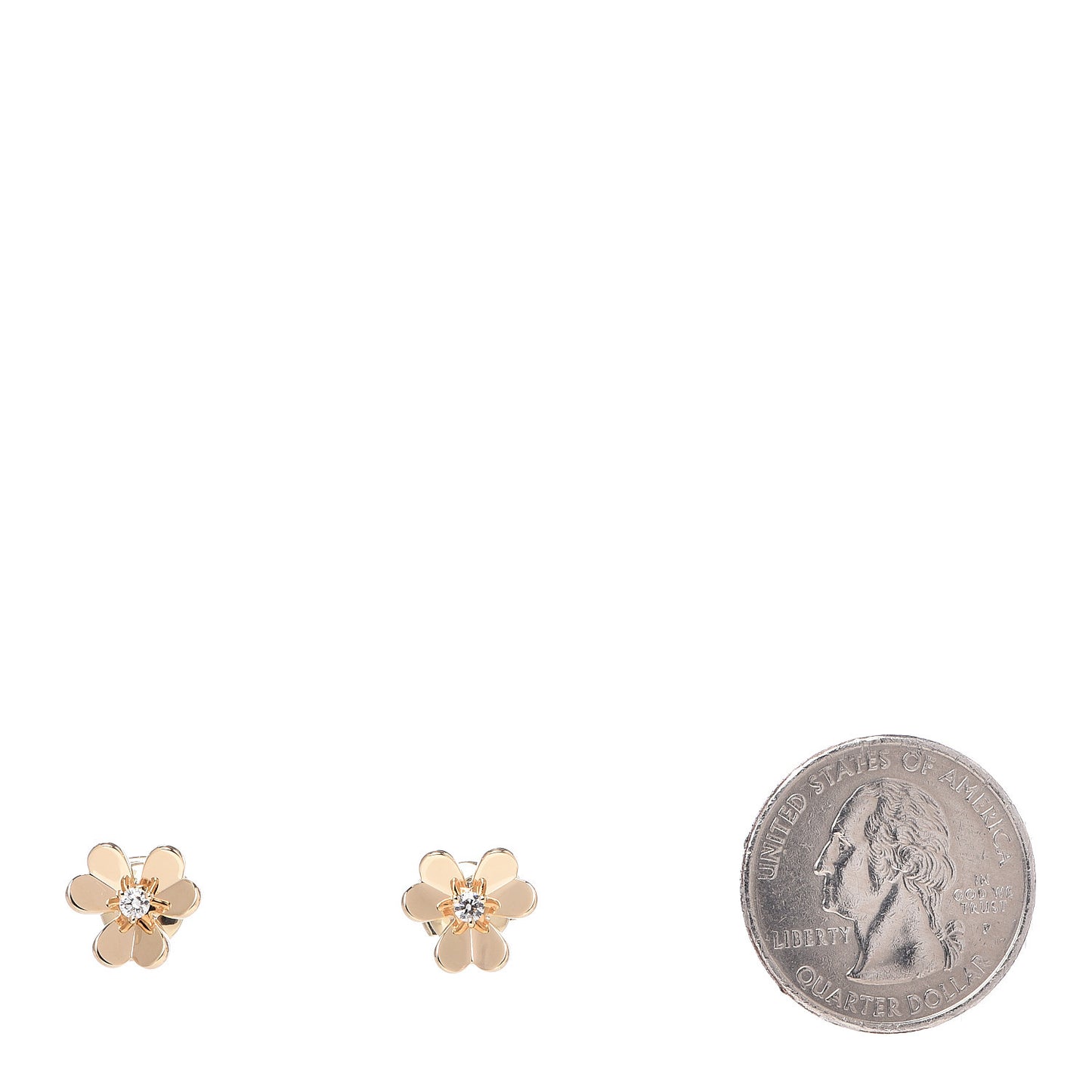 18K Yellow Gold Diamond Mini Frivole Earrings