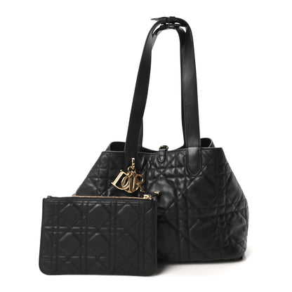 Christian Dior Calfskin Macrocannage Medium Toujours Black 3 of 10