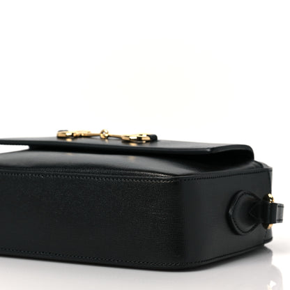 Gucci Textured Calfskin Small Horsebit 1955 Shoulder Bag Black 9 of 9