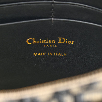 Christian Dior Oblique Saddle Chain Pouch Blue 5 of 7