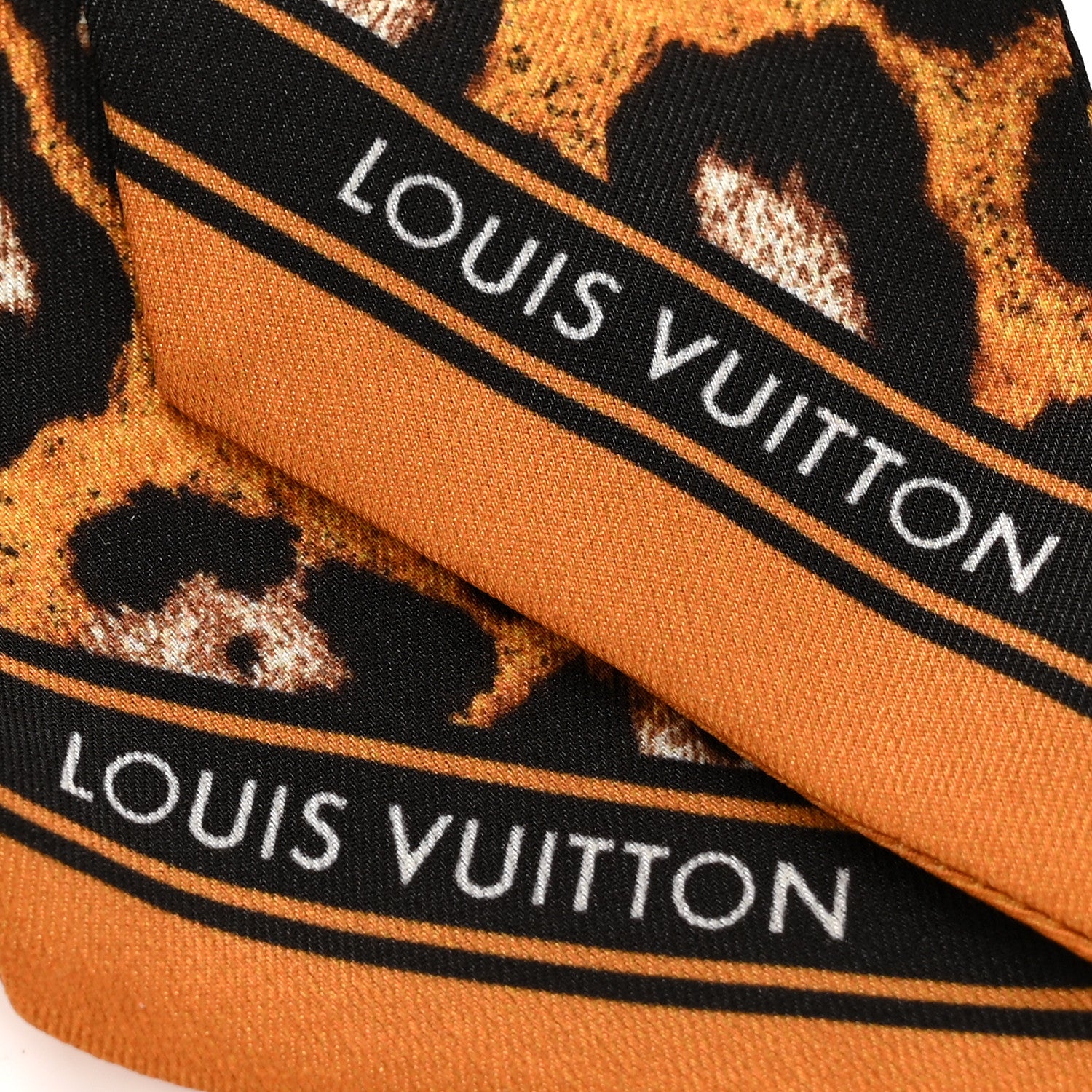 Louis Vuitton Silk Braided Leopard Bag Charm Multicolor 3 of 6