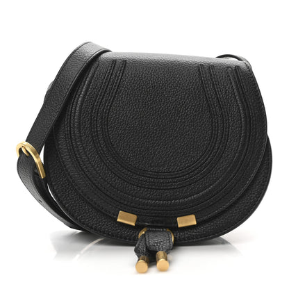 Chloe Calfskin Mini Marcie Round Crossbody Bag Black 1 of 10