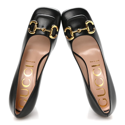 Gucci Malaga Kid Horsebit 75mm Pumps 38.5 Black 2 of 11
