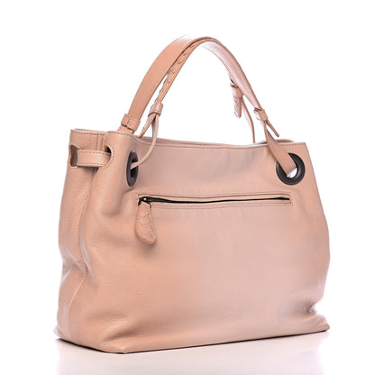 Bottega Veneta Madras Goatskin Sfumato Intrecciato Edoardo Bag Flamingo 3 of 10