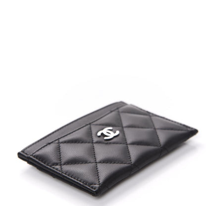 Chanel Lambskin Quilted Card Holder Black 4 of 9
