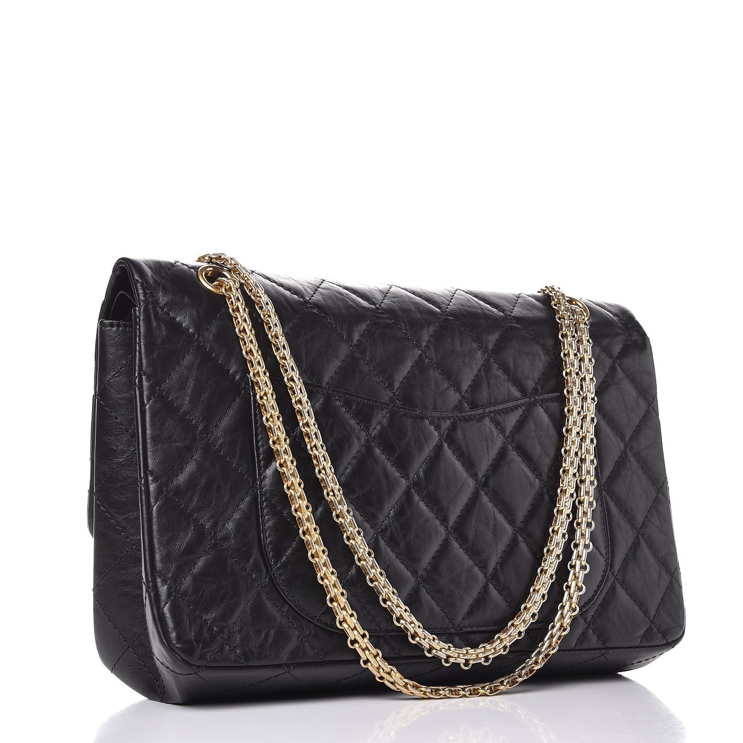 Chanel Aged Calfskin Quilted 2.55 Reissue 227 Flap Black 4 of 10
