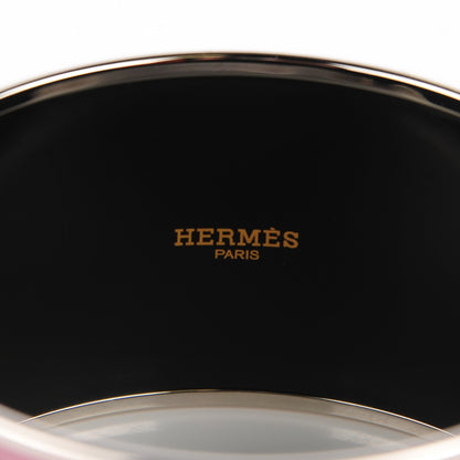 Hermes Enamel Printed Tohu Bohu Extra Wide Bracelet 70 Pink 4 of 6
