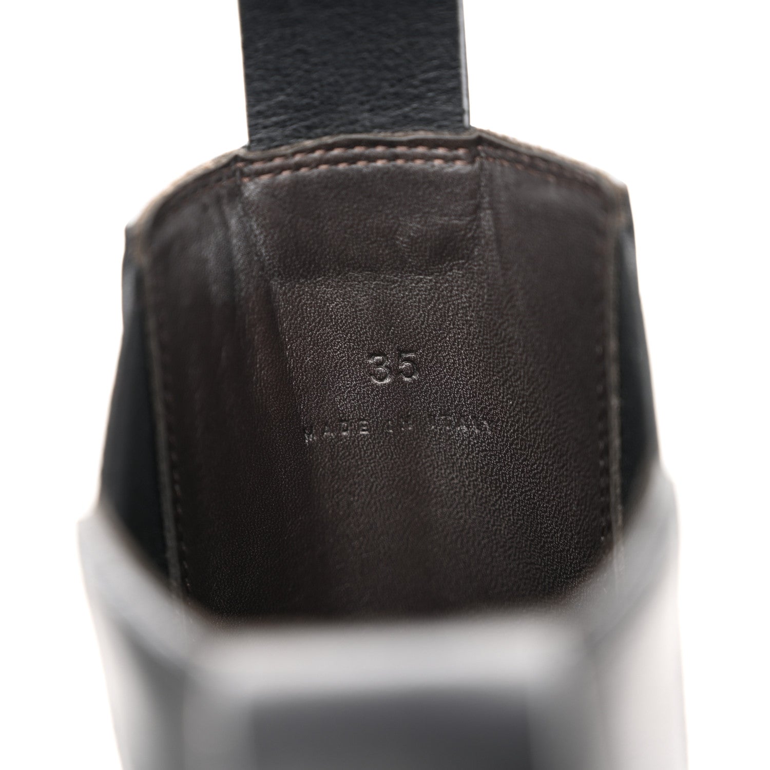 Bottega Veneta Calfskin The Tire Chelsea Boots 35 Black Green 7 of 9