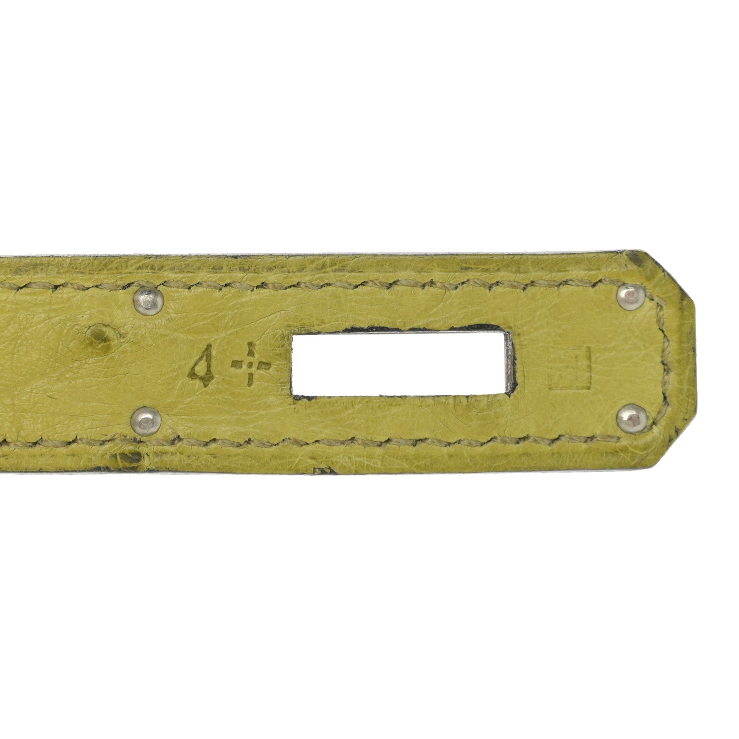 Hermes Ostrich Birkin 30 Vert Anis 7 of 12