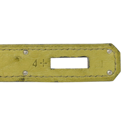 Hermes Ostrich Birkin 30 Vert Anis 7 of 12