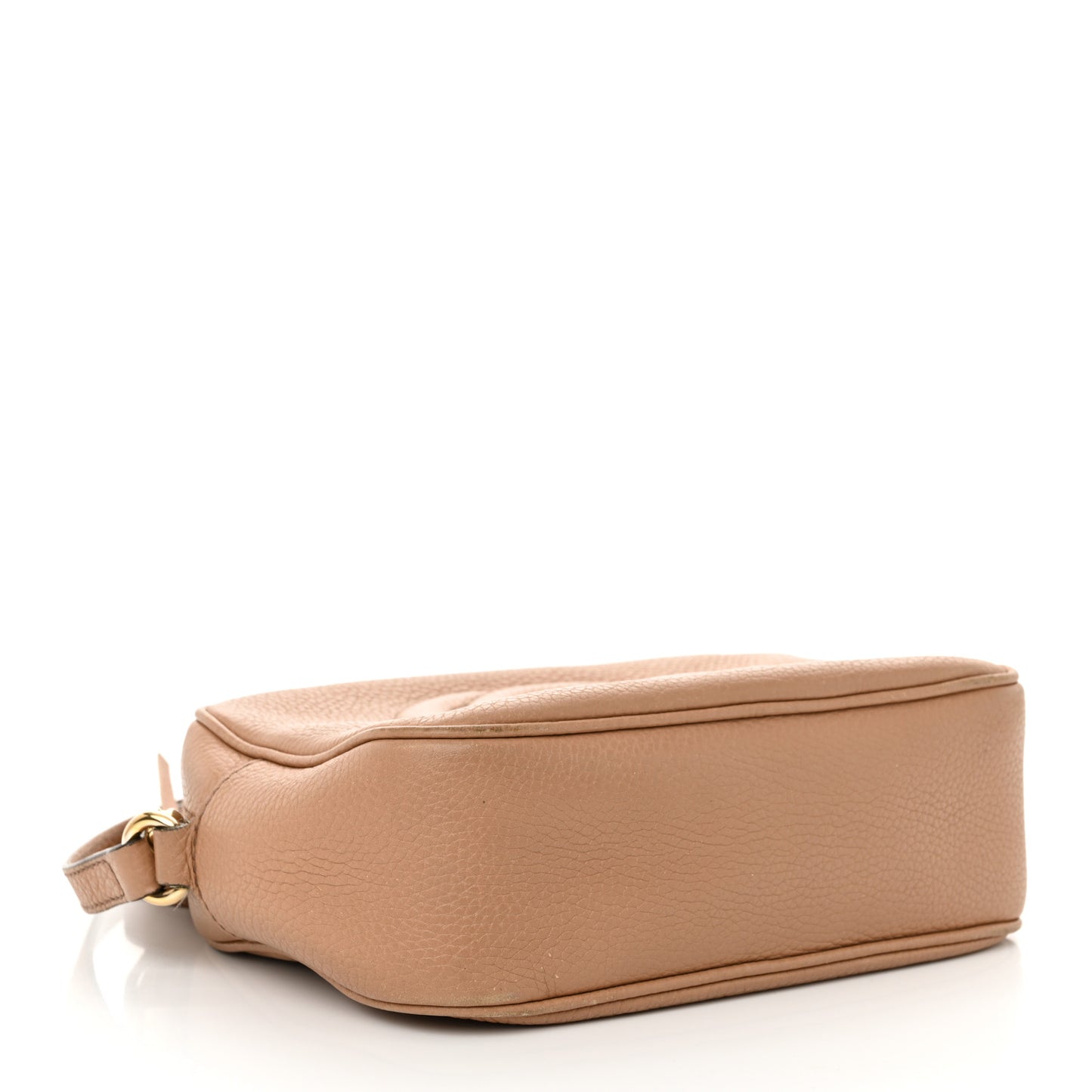 Pebbled Calfskin Small Soho Disco Bag Camelia