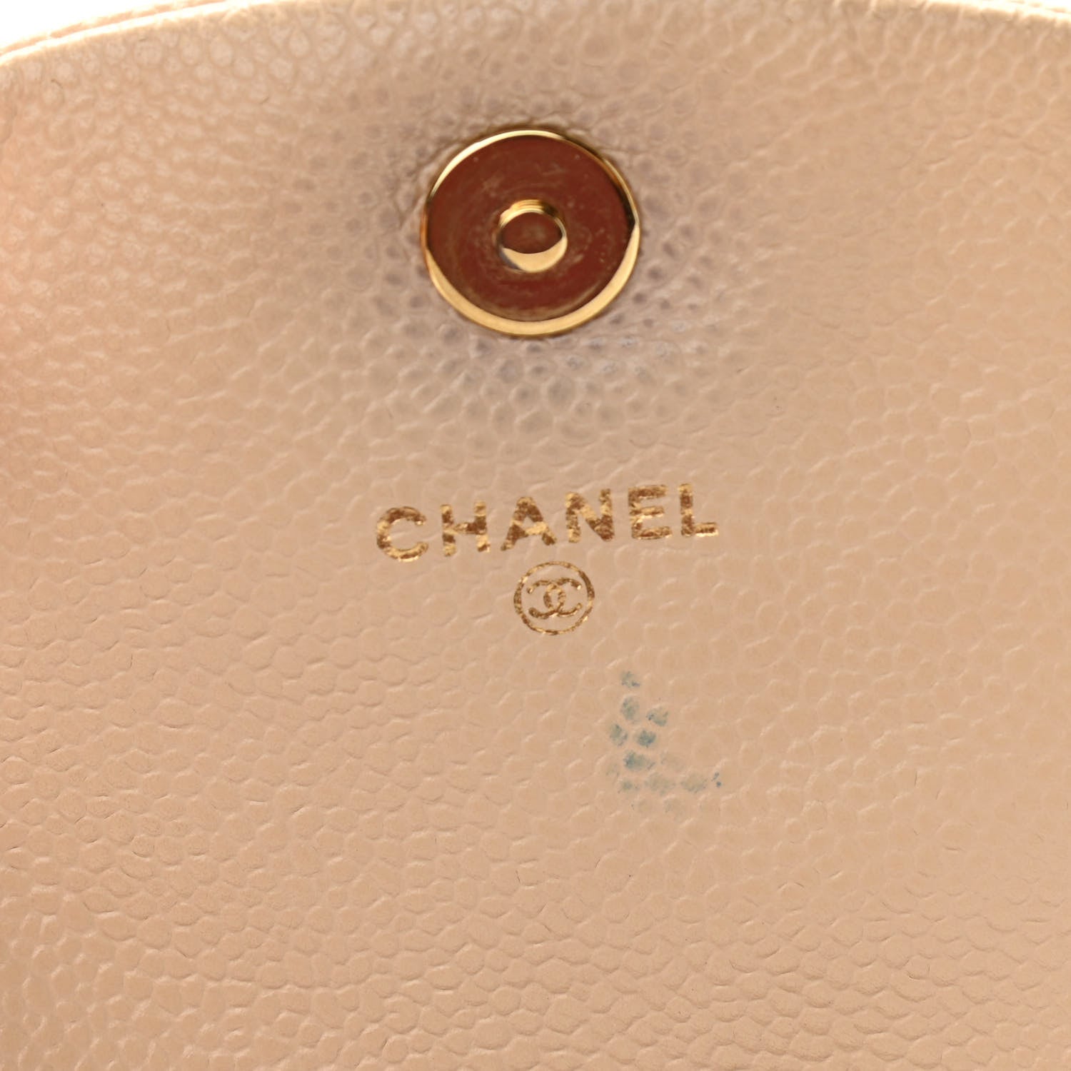 Chanel Caviar Half Moon Wallet On Chain WOC Beige 6 of 12