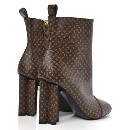 Louis Vuitton Nano Monogram Silhouette Ankle Boots 37 4 of 8