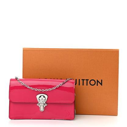 Louis Vuitton Patent Calfskin Monogram Cherrywood Chain Wallet Berlingot Pink 12 of 12