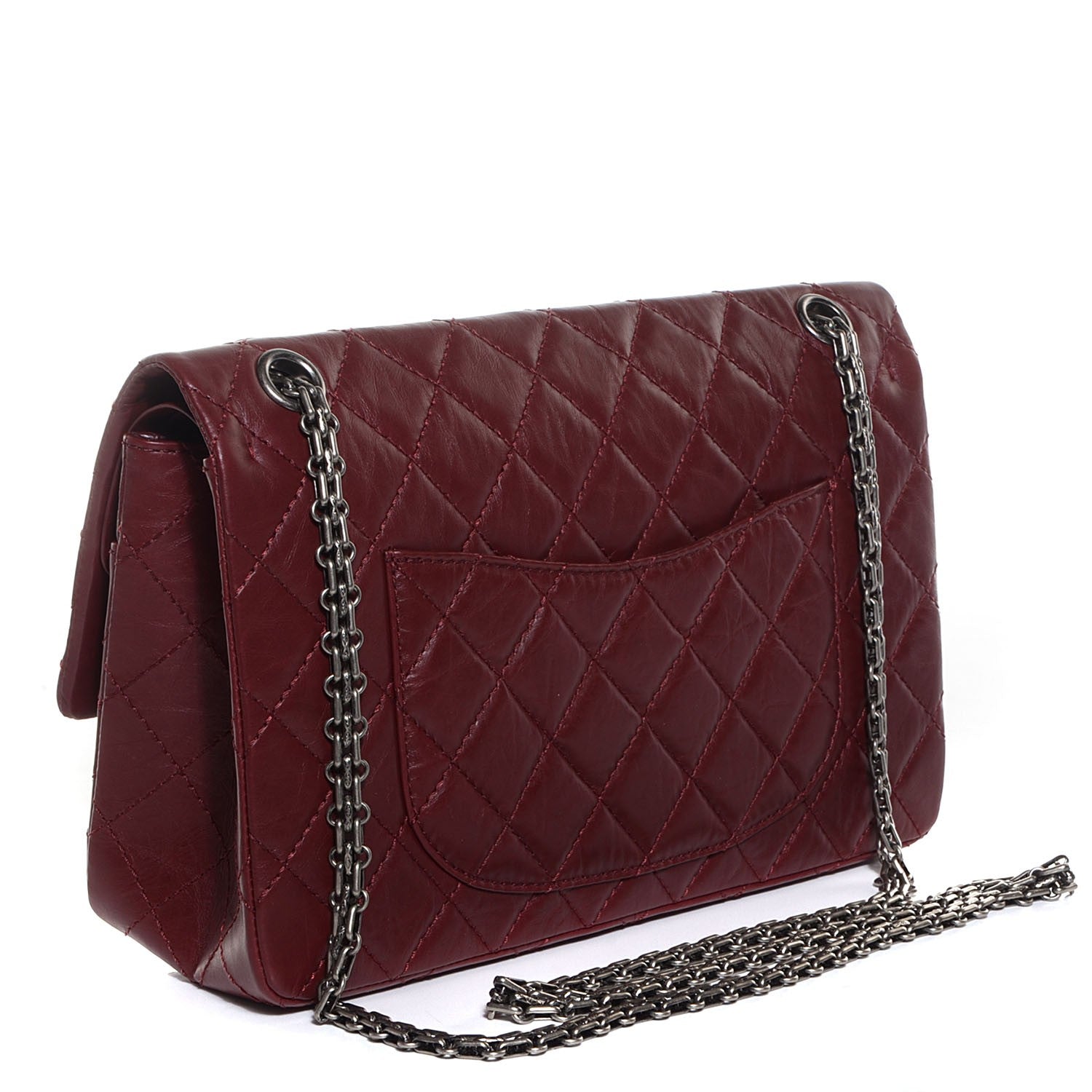 Chanel Aged Calfskin 2.55 Reissue 226 Flap Burgundy 3 of 9