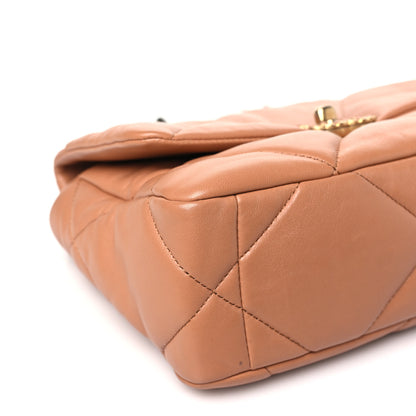 Chanel Lambskin Quilted Medium Chanel 19 Flap Brown 9 of 11