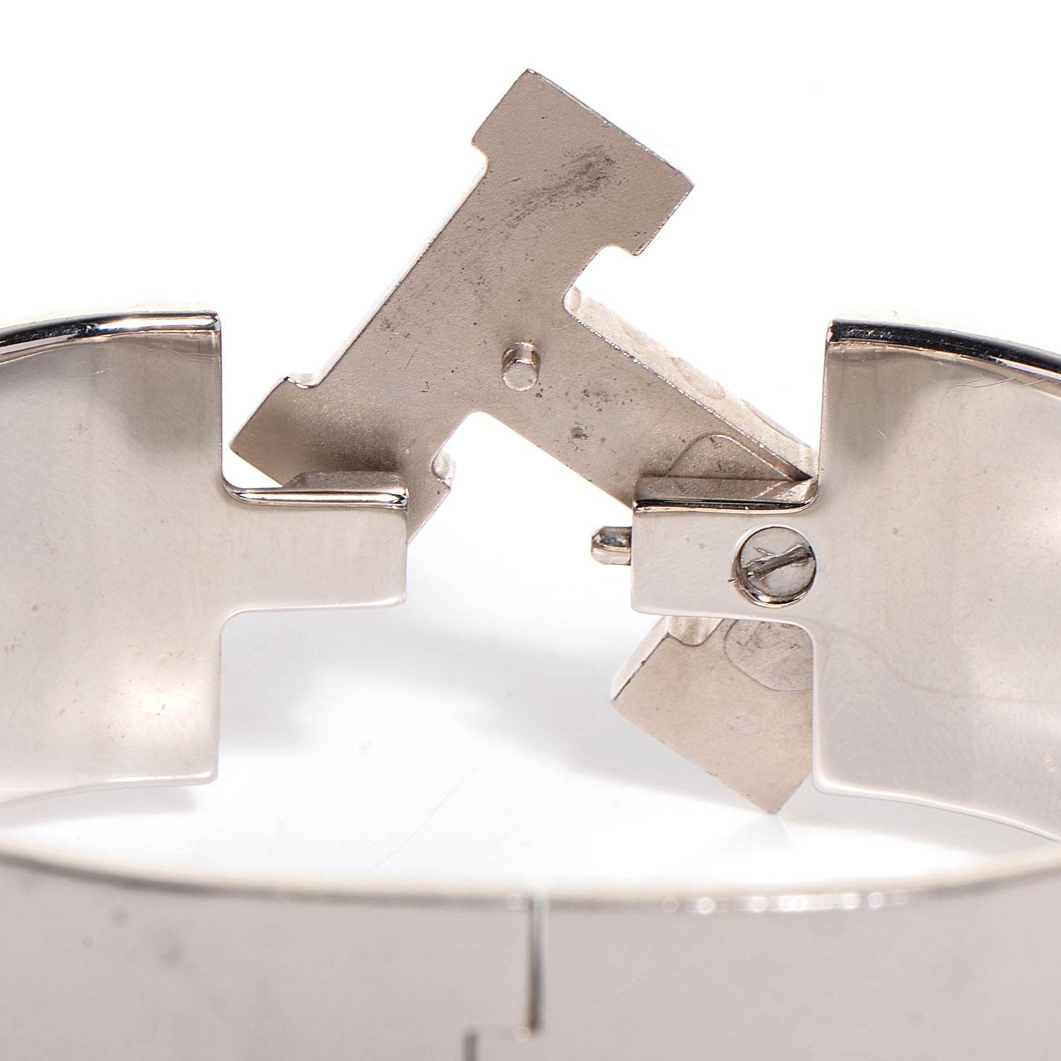 Hermes Enamel Wide Clic Clac H Bracelet PM Orange 4 of 5