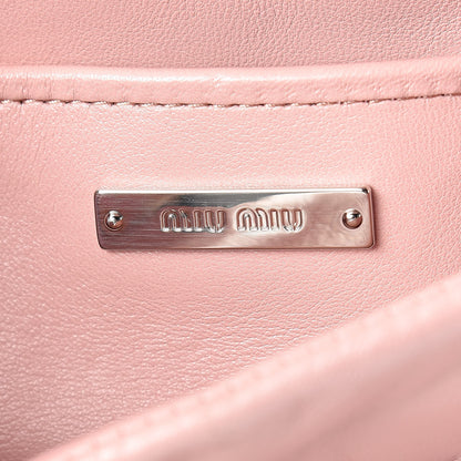 Miu Miu Nappa Patch Pearl Shoulder Bag Orchidea 6 of 9