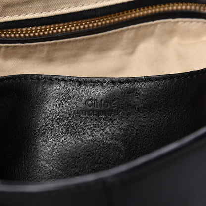 Chloe Grained Lambskin Calfskin Small Lexa Shoulder Bag Black 8 of 9