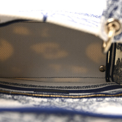 Christian Dior Canvas Reverse Embroidered Rêve d'Infini Medium Lady D-Lite Blue Multicolor 5 of 9