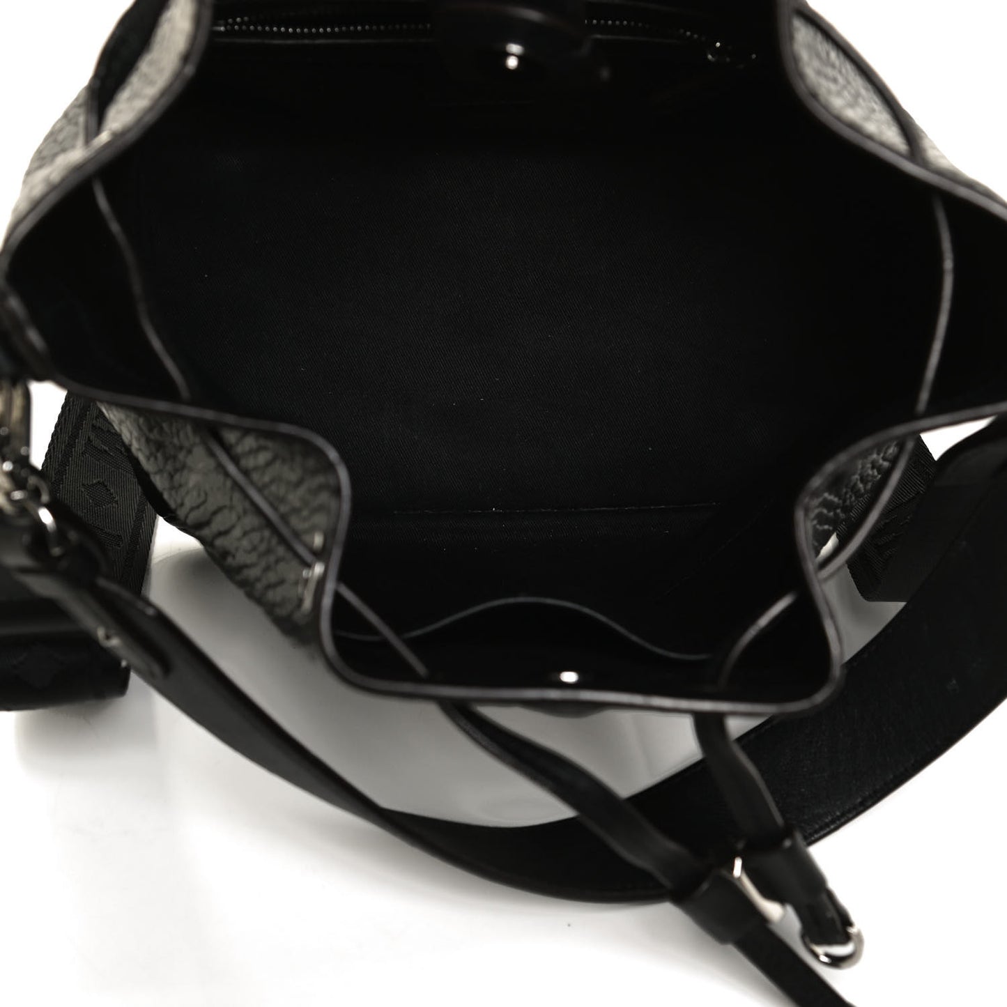 Visetos Small Essential Drawstring Bucket Bag Black