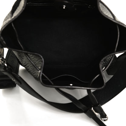 MCM Visetos Small Essential Drawstring Bucket Bag Black 5 of 13