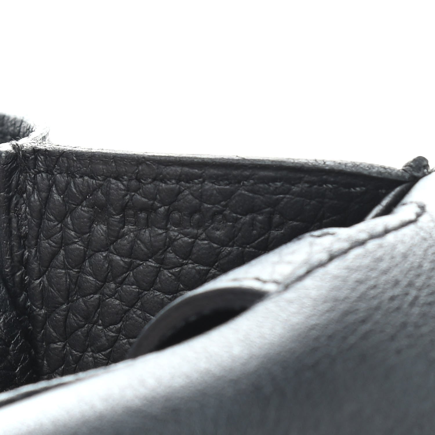 Hermes Taurillon Clemence Halzan 31 GM Black 8 of 14