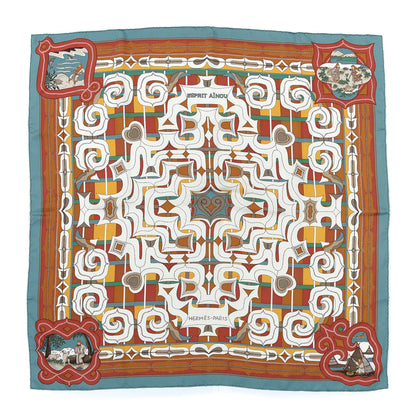 Hermes Silk Esprit Ainou Scarf 90 1 of 6