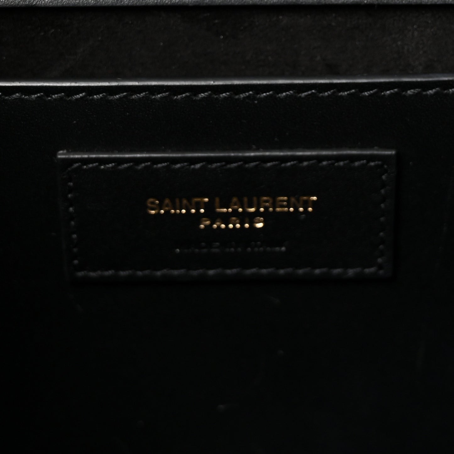 Smooth Calfskin Medium Classic Monogram Kate Tassel Satchel Black