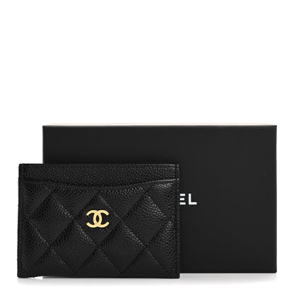 Chanel Caviar Quilted Card Holder Black 10 of 10
