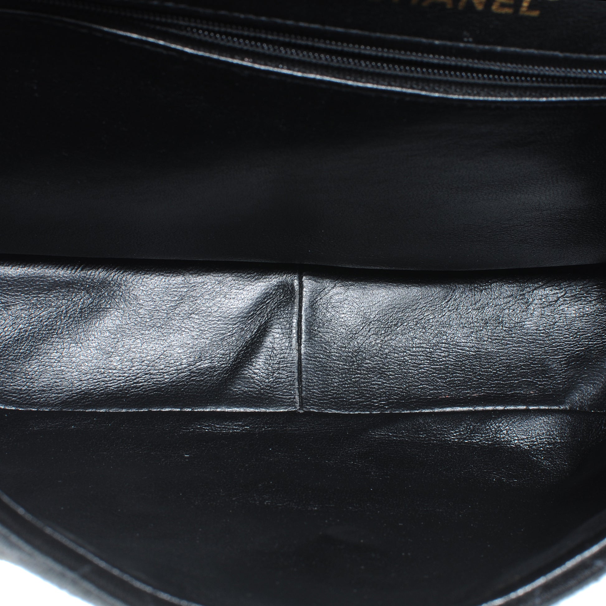 Chanel Jersey Double Sided Jumbo Flap Black 11 of 12