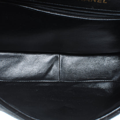 Chanel Jersey Double Sided Jumbo Flap Black 11 of 12