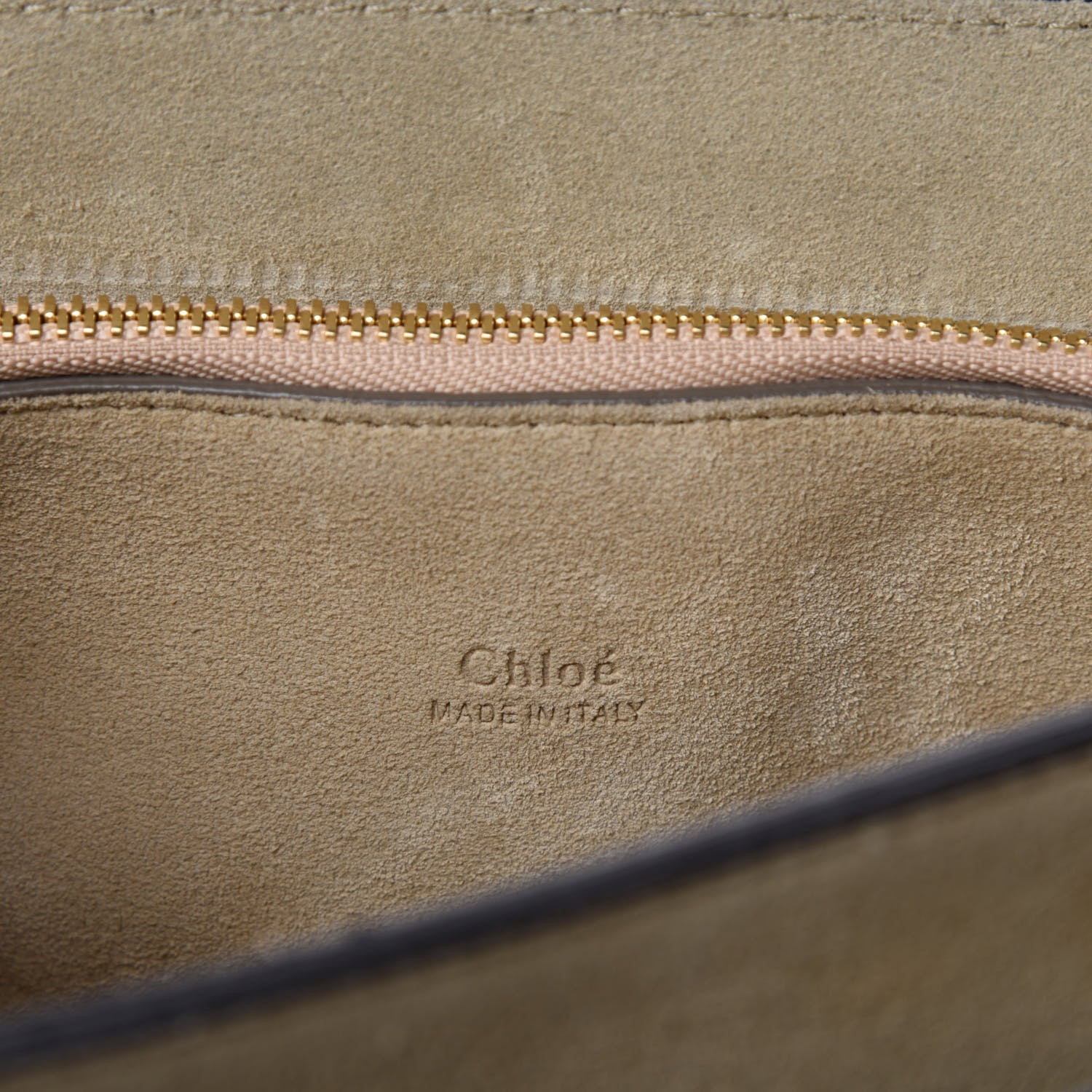 Chloe Suede Calfskin Medium Faye Shoulder Bag Dark Purple 8 of 10