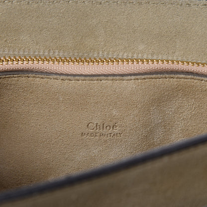 Chloe Suede Calfskin Medium Faye Shoulder Bag Dark Purple 8 of 10