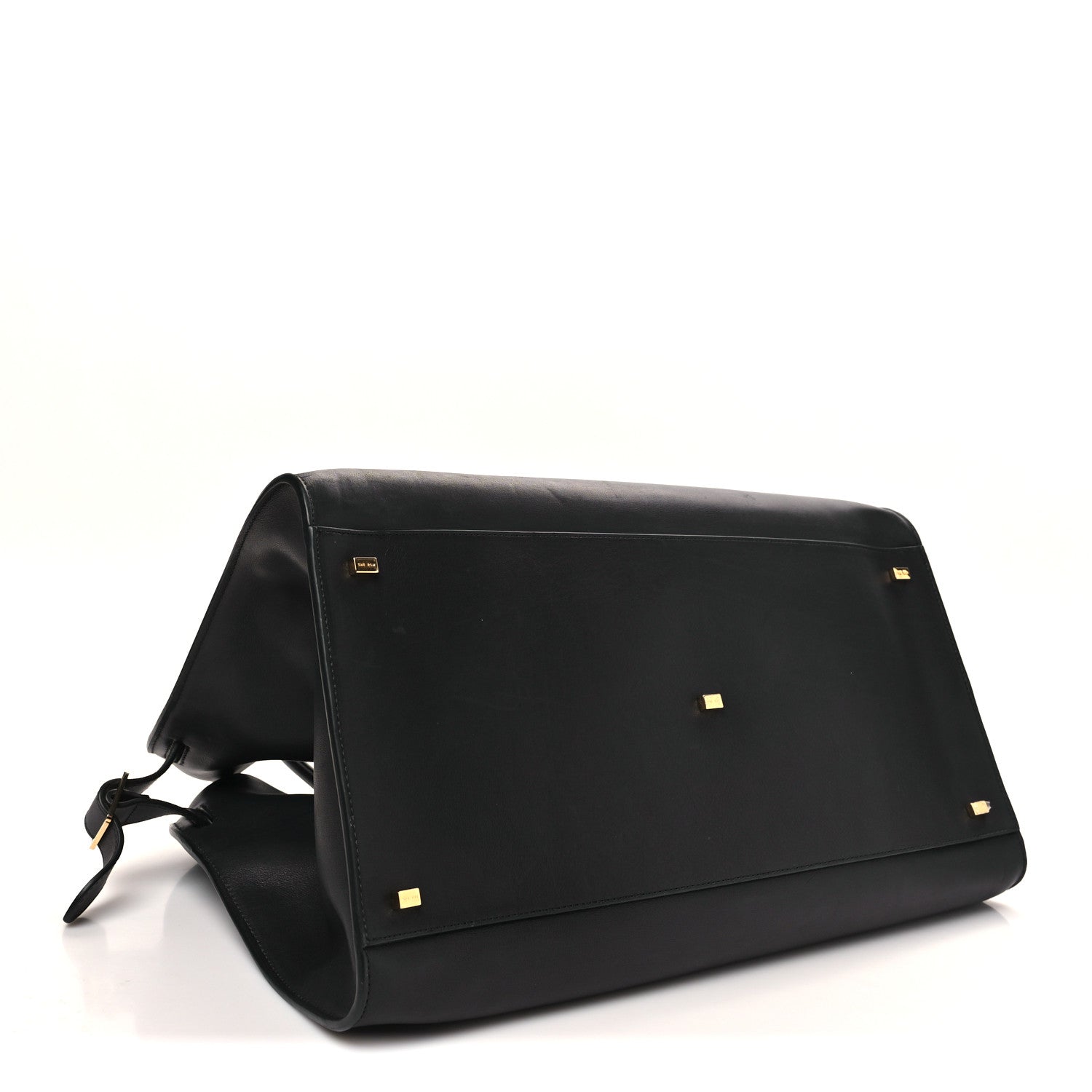 The Row Polished Saddle Calfskin Soft Margaux 17 Black 4 of 10