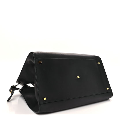 The Row Polished Saddle Calfskin Soft Margaux 17 Black 4 of 10