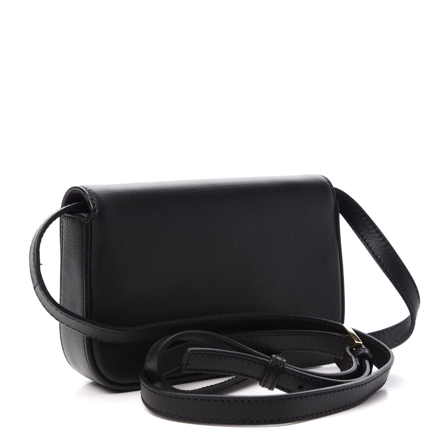 Vitello Dolce Mini 3Baguette Shoulder Bag Black