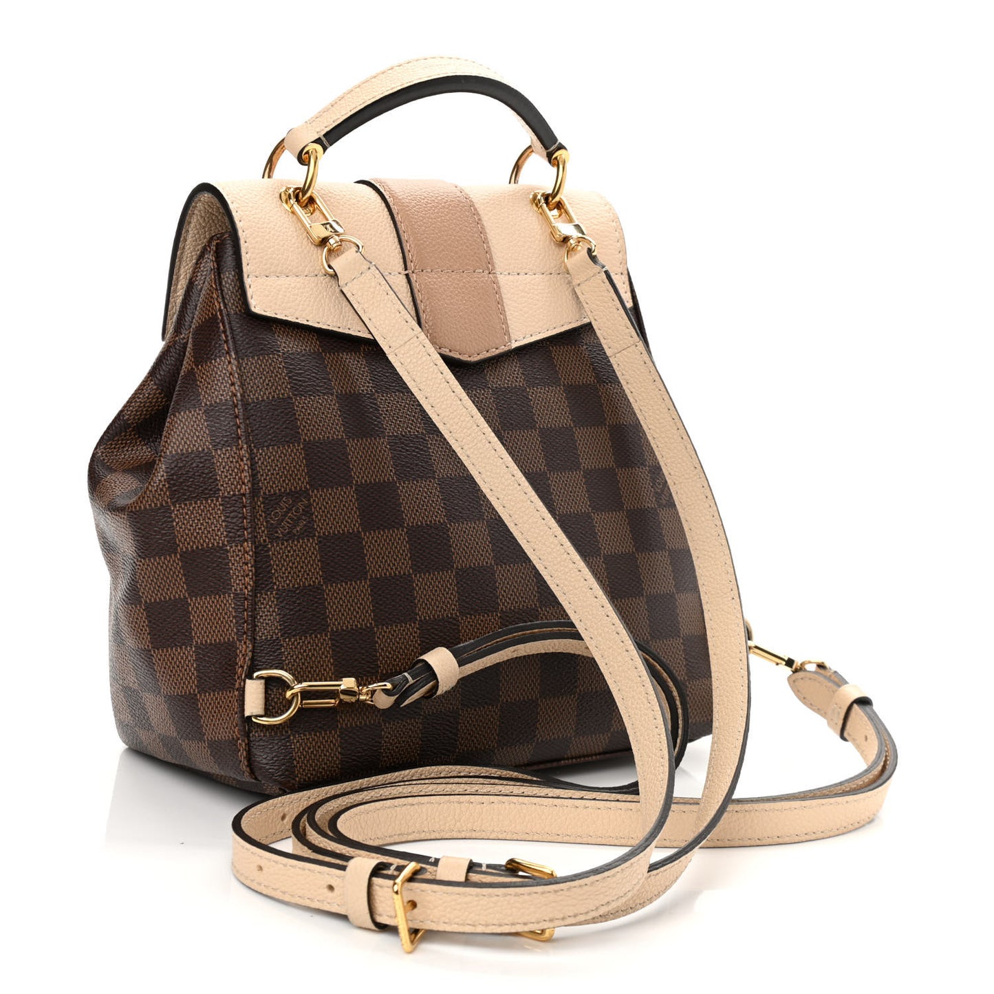 Damier Ebene Clapton Backpack Creme