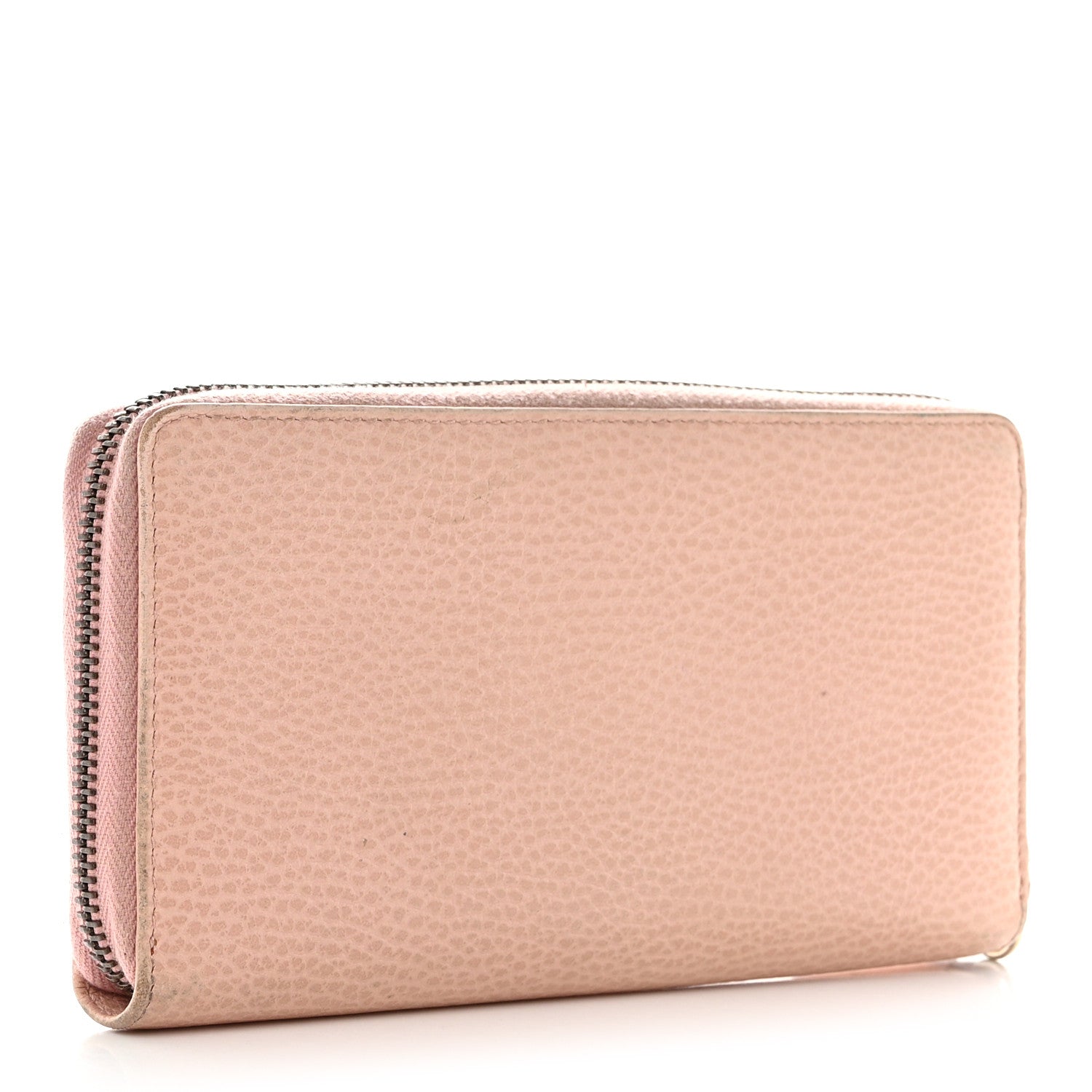 Gucci Calfskin Butterfly Farfalla Zip Around Wallet Perfect Pink 3 of 12