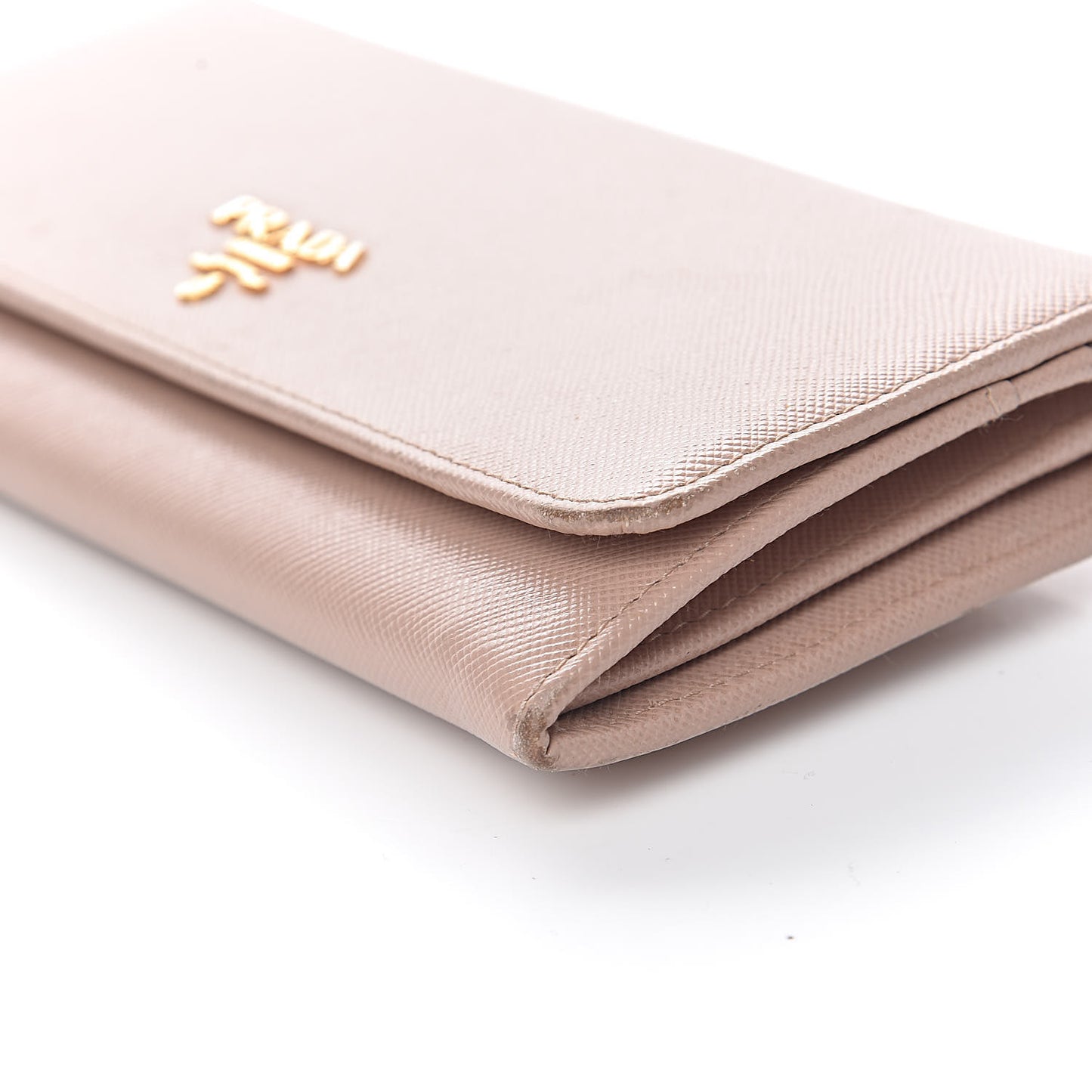 Saffiano Metal Continental Flap Wallet Cammeo
